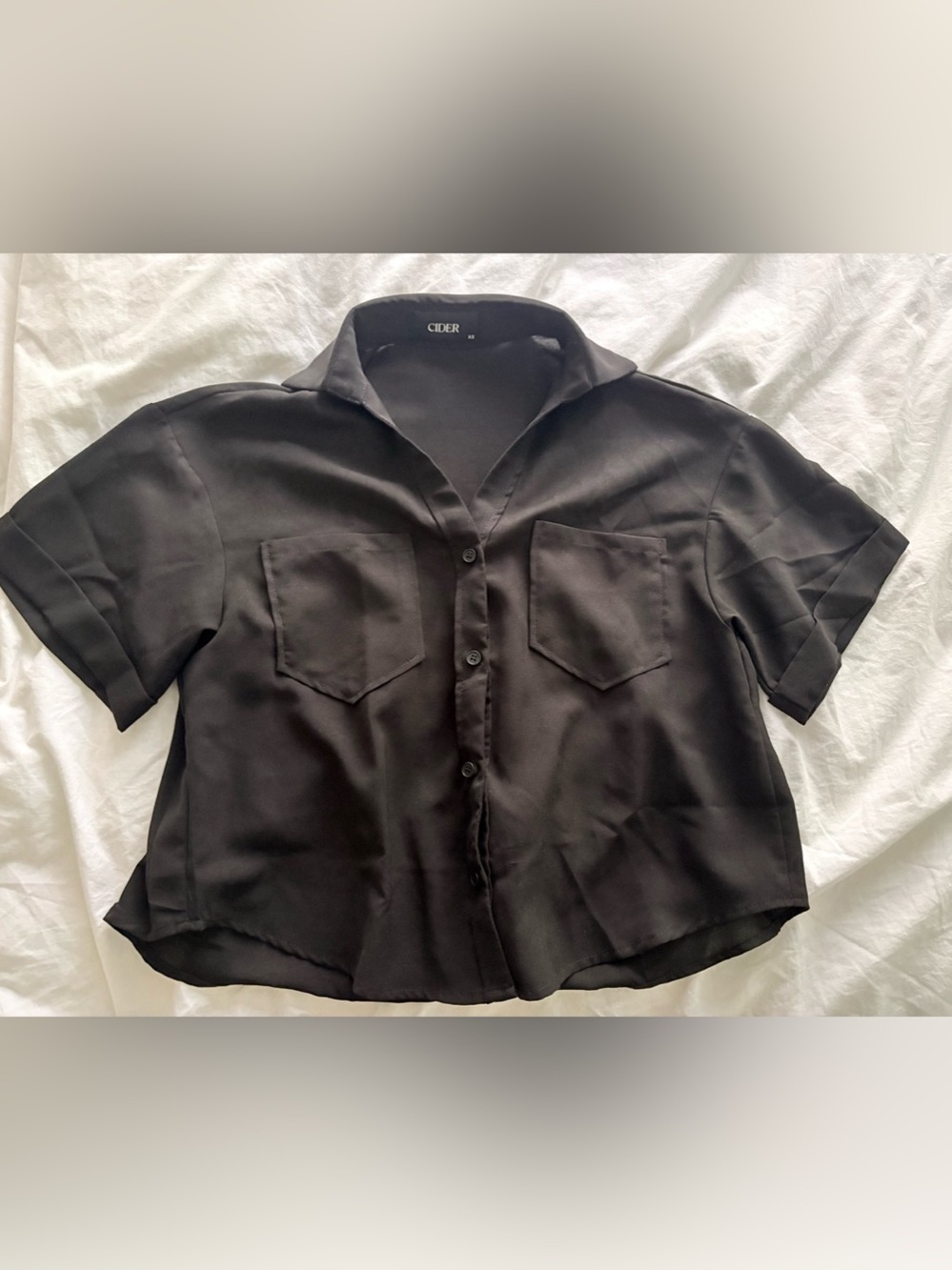 Oversized boxy lightweight button up